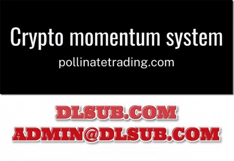 Branded promotional graphic of Pollinate Trading Crypto Momentum System digital course package