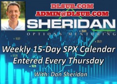 Dan Sheridan – Weekly SPX 15-Day Calendar (Entered on Thursdays)
