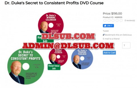 Dr Duke Secret to Consistent Profits DVD Course