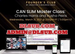 Professional cover image of Investors Business Daily - Founders Club CAN SLIM Master Class 2021 online trading course