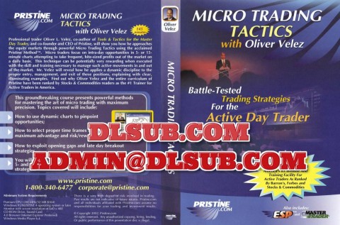 Oliver Velez Micro Trading Tactics Battle Tested Trading Strategies for the Active Day Trader