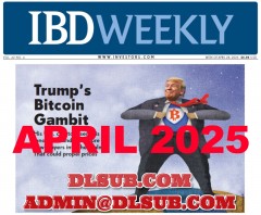 Branded marketing photo of Investor Business Daily Digital Edition - eIBD Weekly April 2025 online course package - trading research
