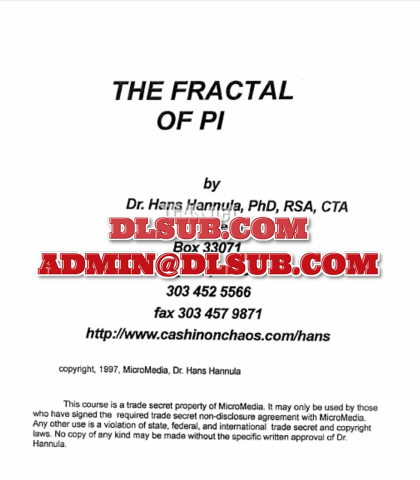 Hans Hannula The Fractal of Pi cashinonchaos.com