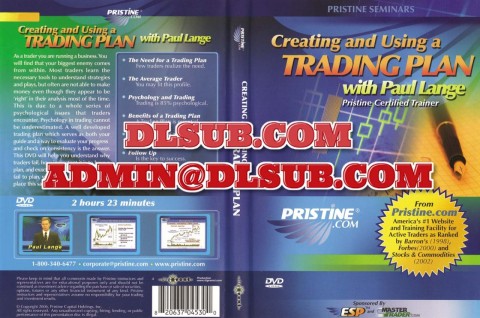 Paul Lange Creating and Using a Trading Plan Pristine Trading