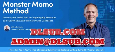 Digital marketing product photo of SimplerTrading John Carter New Monster Momentum Breakthrough Basic 2025 training program
