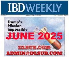 Mockup image of Investors Business Daily Digital Edition - eIBD Weekly June 2025 e learning materials - stock research